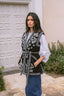 VERONA BLACK & WHITE CHALECO VELVET