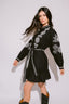 VERONA BLACK & WHITE VESTIDO CORTO BORDADOS
