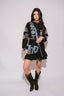 VERONA BLACK & WHITE VESTIDO CORTO BORDADOS