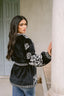 VERONA BLACK & WHITE CHAQUETA VELVET