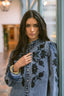 FLORAL COSMOS DENIM SOBRECAMISA
