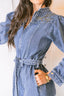 FLORAL COSMOS DENIM MONO