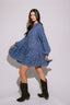 SAVAVANA BLUE VESTIDO CORTO