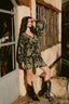 CASHMIRE DREAM GREEN VESTIDO CORTO