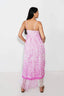 VESTIDO LARGO ASIMETRICO VIANZA ROSA