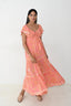 VESTIDO LARGO MIRROR NARANJA