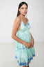 VESTIDO CORTO MIRRORS AQUA