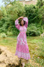 GREECE PINK LONG DRESS CUT