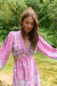 GREECE PINK LONG DRESS CUT