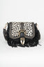 AMAL BLACK AND ZEBRA CROSSBODY BAG