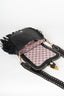 AMAL BLACK AND ZEBRA CROSSBODY BAG