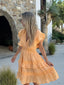 JOLIE ROBE COURTE ORANGE