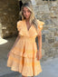 JOLIE ROBE COURTE ORANGE