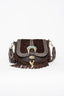 AMAL BLACK AND ZEBRA CROSSBODY BAG