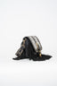 AMAL BLACK AND ZEBRA CROSSBODY BAG