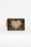 CLUTCH  STELAR VELVET VERDE CORAZON