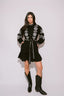 VERONA BLACK & WHITE VESTIDO CORTO BORDADOS
