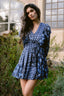 DALIA BLUE VESTIDO CORTO