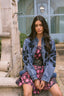 FLORAL COSMOS DENIM SOBRECAMISA