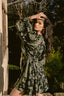 CASHMIRE DREAM GREEN VESTIDO CORTO