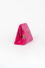CLUTCH PALMS VELVET FUCXIA