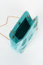 CLUTCH MAUI VELVET AQUA