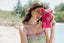 CROSSBODY PARADISE PALMS FUCXIA