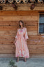 LULA PINK LONG SLEEVES LONG DRESS