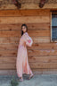 LULA PINK LONG SLEEVES LONG DRESS