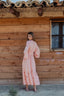 LULA PINK LONG SLEEVES LONG DRESS