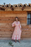 LULA PINK LONG SLEEVES LONG DRESS
