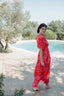SAMOA SHORT SLEEVES LONG DRESS
