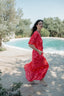 SAMOA SHORT SLEEVES LONG DRESS