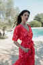 SAMOA SHORT SLEEVES LONG DRESS