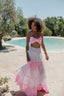 AMBAR PINK NEON LONG SKIRT