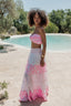 AMBAR PINK NEON LONG SKIRT
