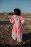 AMBAR ORANGE NEON LONG DRESS