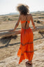 CANCUN ORANGE CUT DRESS