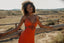 CANCUN ORANGE CUT DRESS