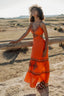 CANCUN ORANGE CUT DRESS
