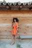 CANCUN ORANGE-SHORT-DRESS