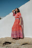 CURACAO RED LONG DRESS