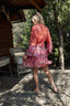 CURACAO RED SHORT DRESS