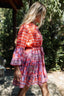 CURACAO RED SHORT DRESS