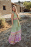 CURACAO GREEN LONG DRESS