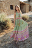 CURACAO GREEN LONG DRESS