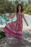LOMBOK RED SMOCKING DRESS