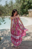 LOMBOK RED SMOCKING DRESS