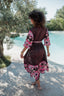 SABANA BROWN SLEEVES LONG DRESS