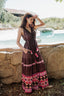 SABANA BROWN LONG DRESS